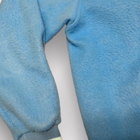 Vintage fleece bomber jacket | baby blue - Picture 4 of 6